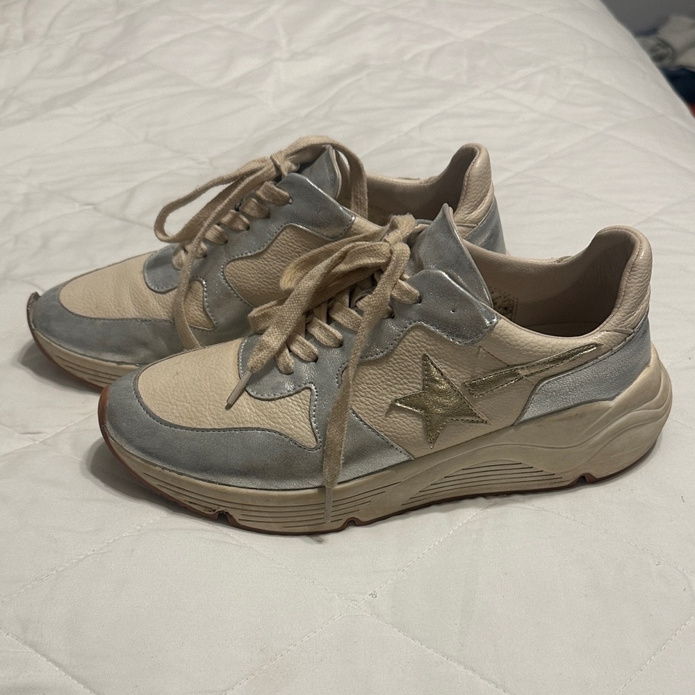Oasis Cream and Gray Women's Sneakers